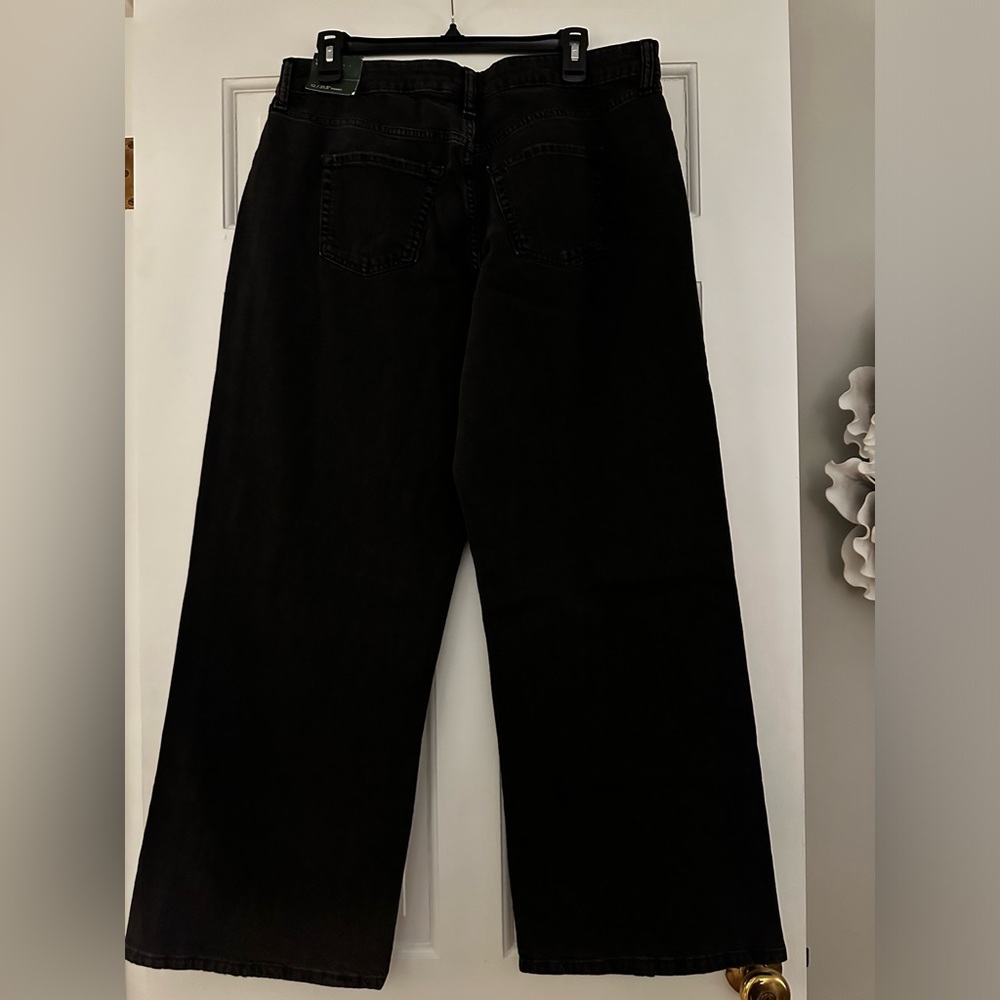 Wild Fable Size 12 Black Wide Leg Jeans, NWT
